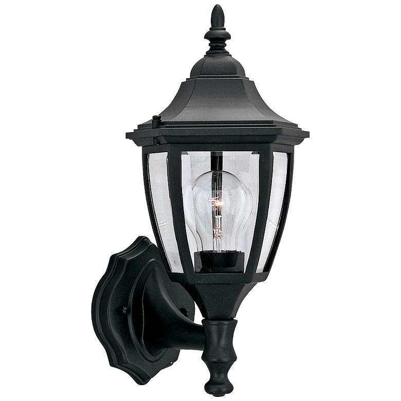 Image 1 Builder 14 1/4 inch High Bottom-Mount Traditional Black Outdoor Wall Light