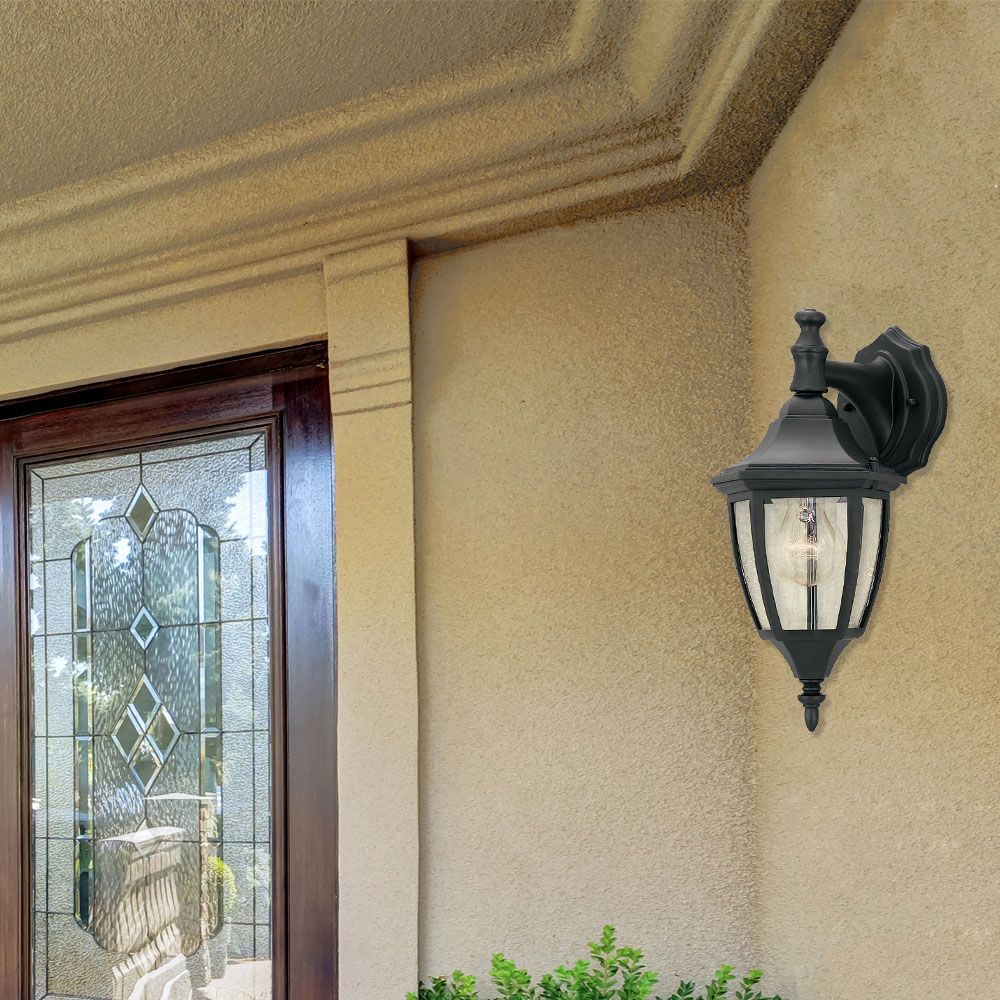 Image 2 Builder 14 1/4" High Top-Mount Black Outdoor Wall Light more views