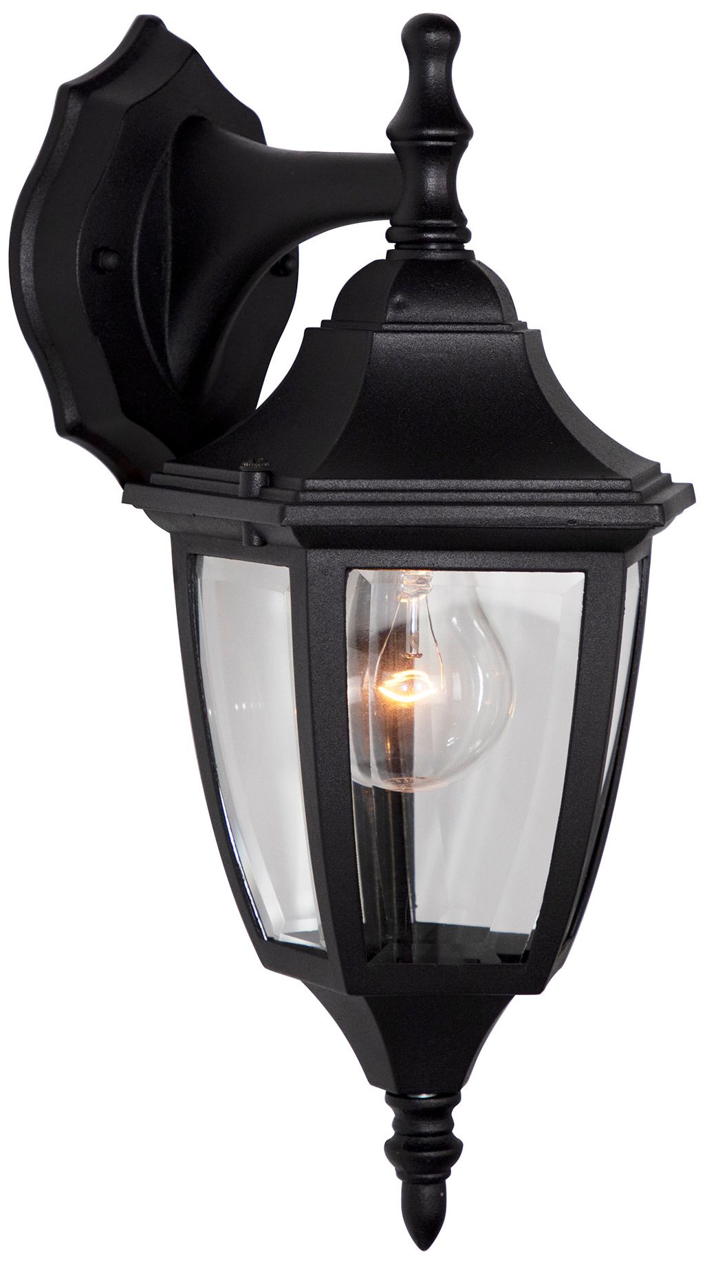 Image 4 Builder 14 1/4" High Top-Mount Black Outdoor Wall Light more views