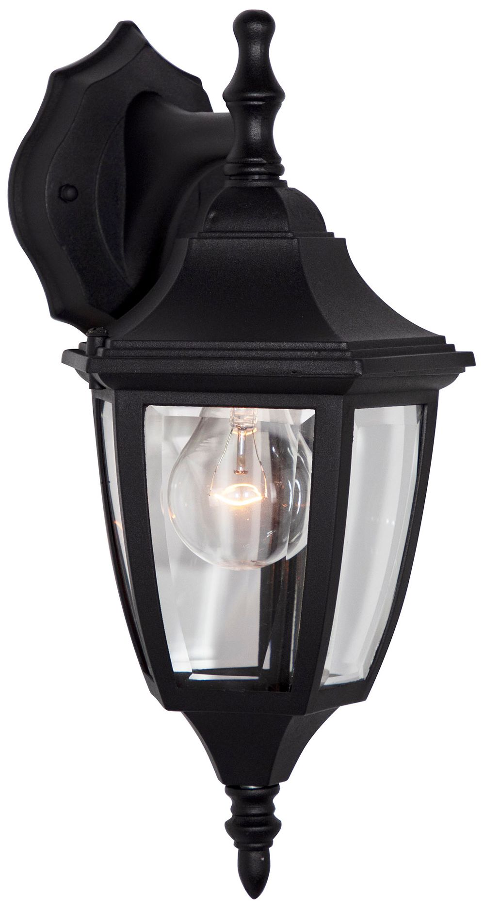 Image 5 Builder 14 1/4" High Top-Mount Black Outdoor Wall Light more views