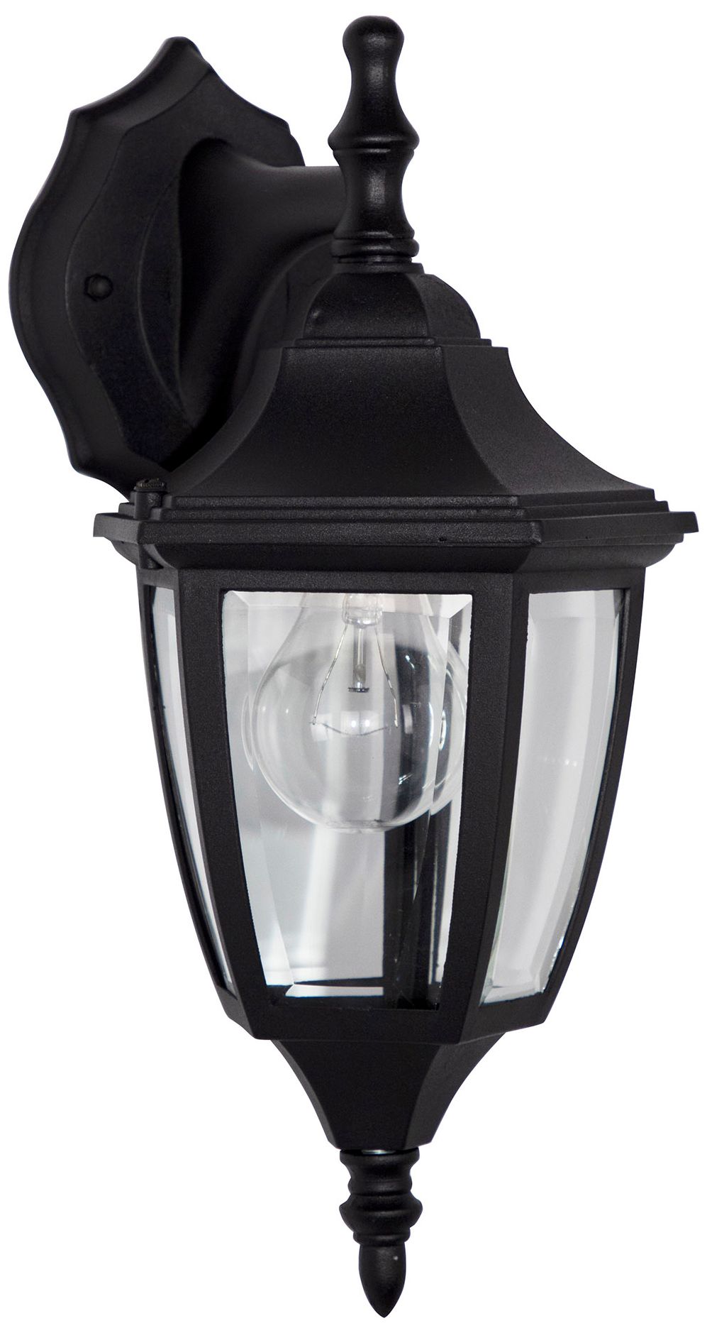 Image 6 Builder 14 1/4" High Top-Mount Black Outdoor Wall Light more views