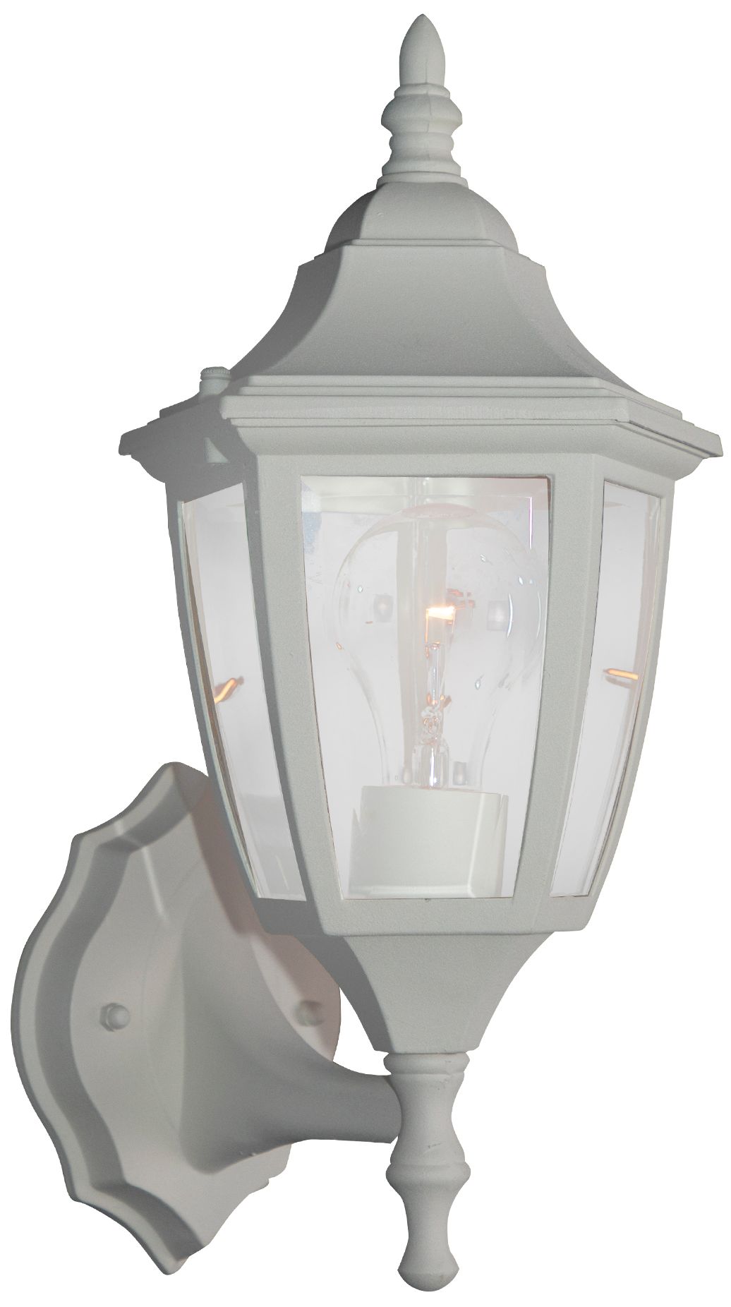 Image 4 Builder 14 1/4"H Bottom-Mount White Outdoor Wall Light more views