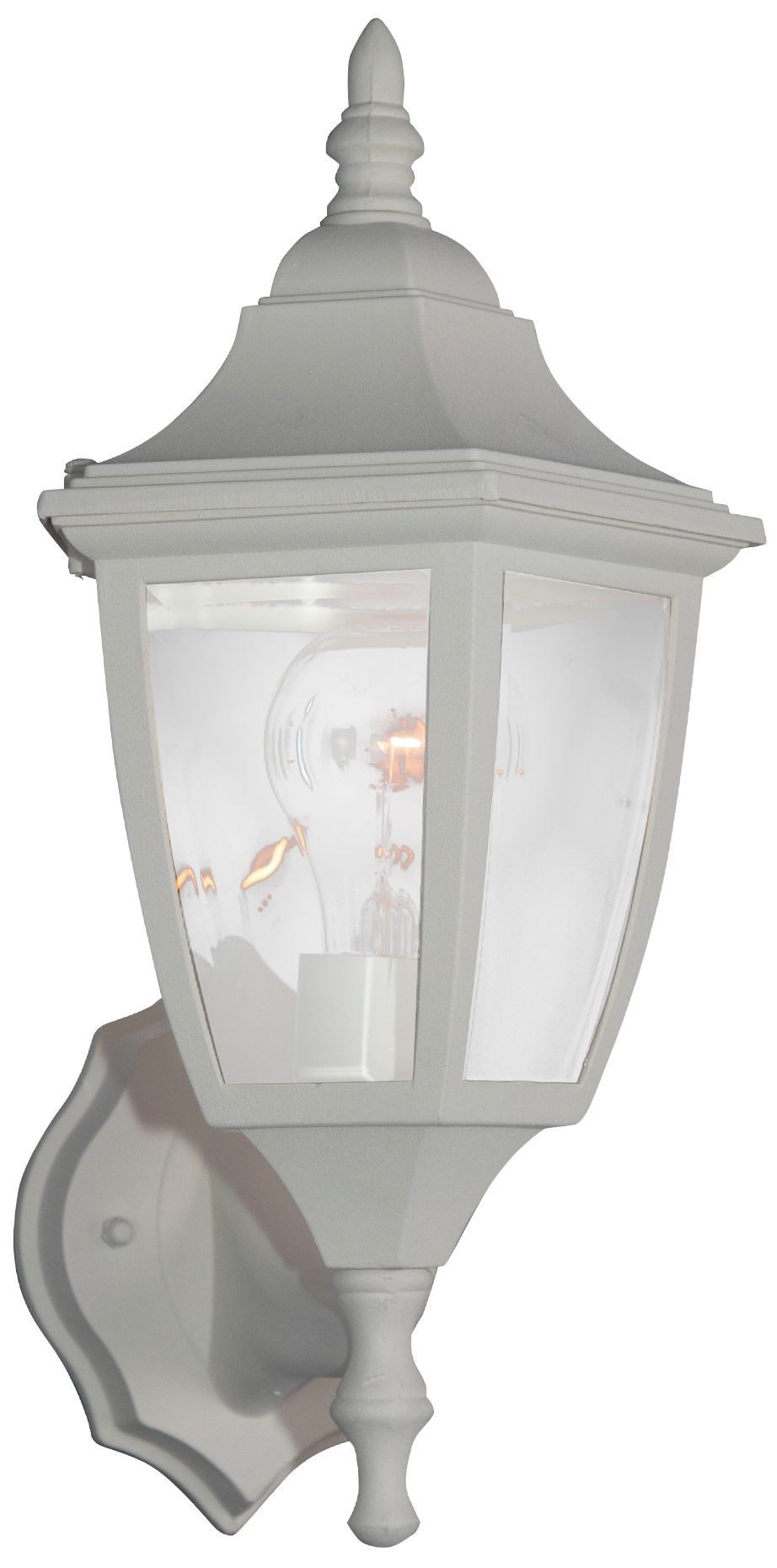 Image 5 Builder 14 1/4"H Bottom-Mount White Outdoor Wall Light more views