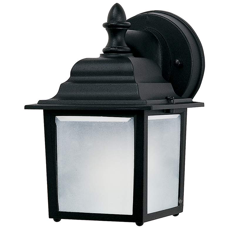Image 1 Builder Cast 1-Light 5.5" Wide Black Outdoor Wall Light
