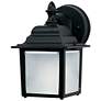 1_Builder Cast 1-Light 5.5" Wide Black Outdoor Wall Light