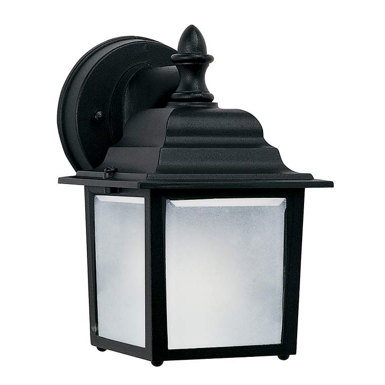 Image 2 Builder Cast 1-Light 5.5" Wide Black Outdoor Wall Light more views