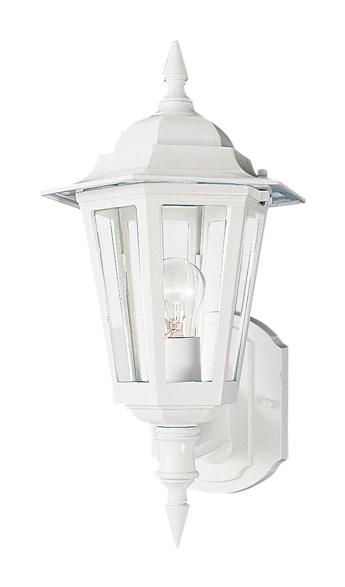 Image 2 Builder Cast 1-Light Outdoor Wall Mount - White more views