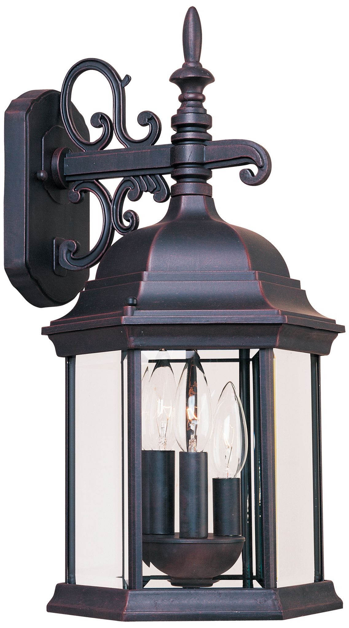 Builder Cast 3-Light Outdoor Wall Mount - Empire Bronze