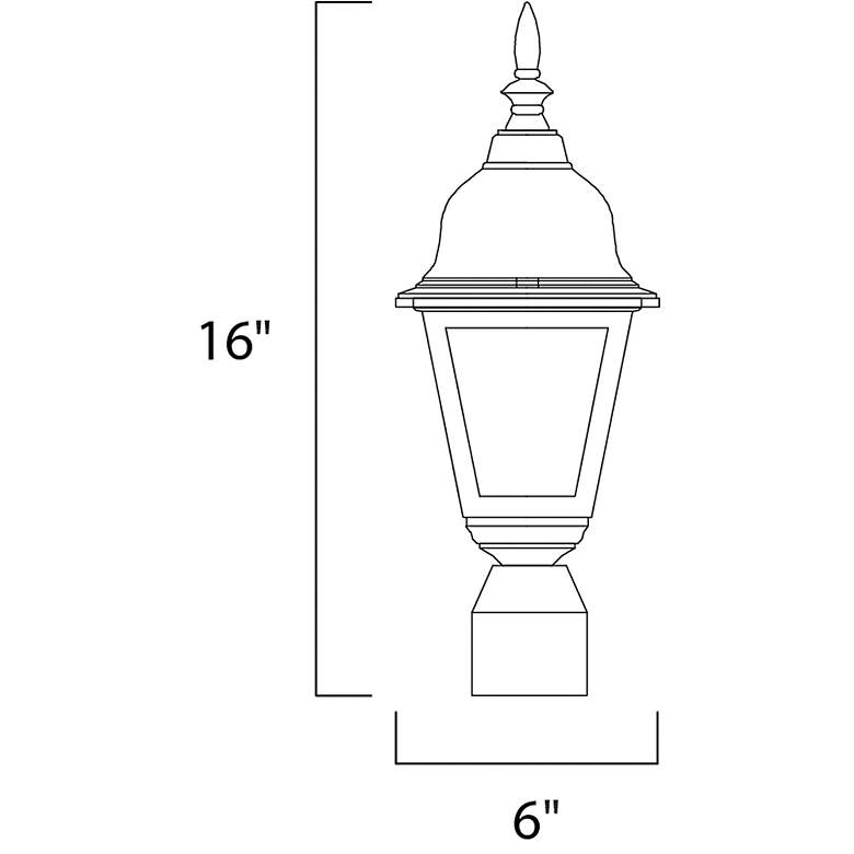 Image 2 Builder Cast-Outdoor Pole/Post Mount more views