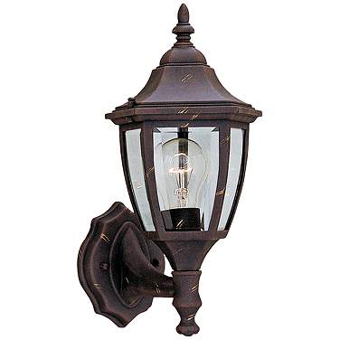 Builder Collection 14 1/4" High Bottom-Mount Gold Outdoor Wall Light