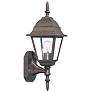 Builder's Choice 16" High Burled Walnut Outdoor Wall Light