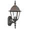 Builder's Choice 16" High Burled Walnut Outdoor Wall Light