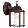 Builder's Choice 8 1/2"H Burled Walnut Outdoor Wall Light