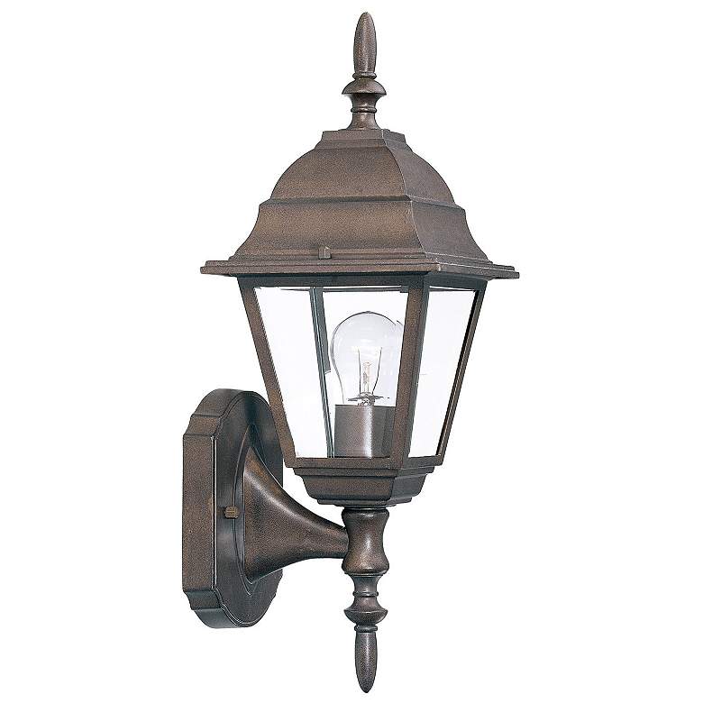 Image 1 Builders Choice 16-in H Burled Walnut Outdoor Wall Light
