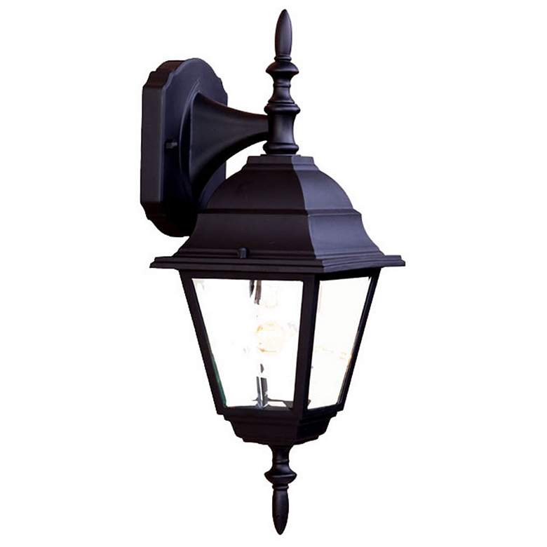 Image 1 Builders Choice 16-in H Matte Black Outdoor Wall Light