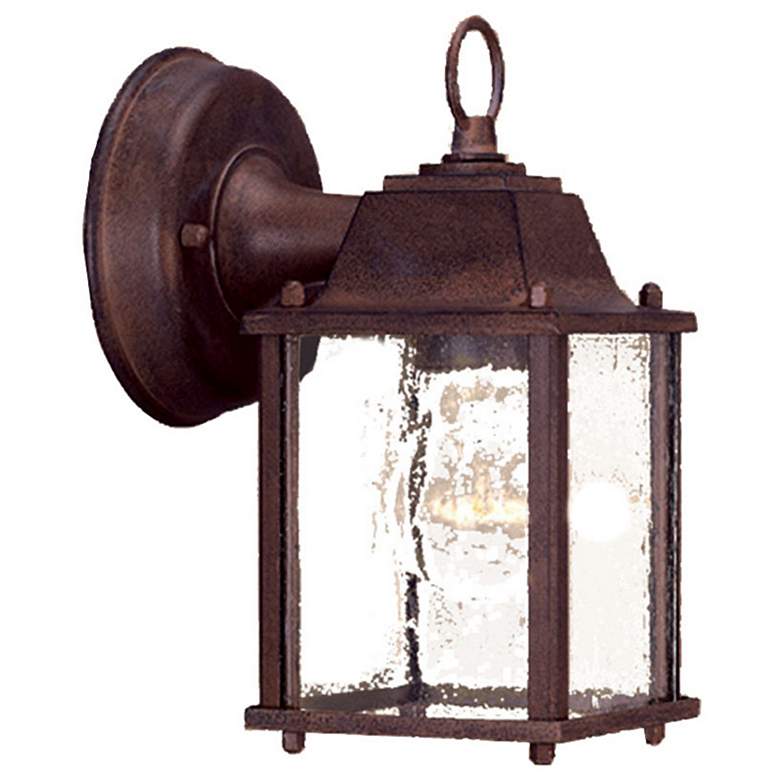 Image 1 Builders Choice 8-in H Burled Walnut Medium Base (E-26) Outdoor Wall Light
