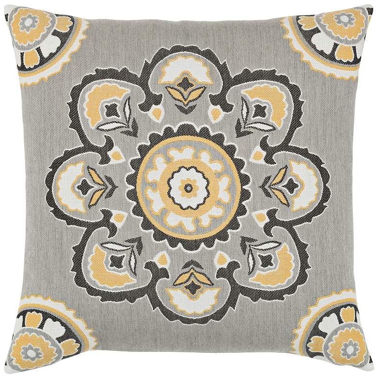 Image 1 Bukhara Eclipse 22" Square Indoor-Outdoor Pillow
