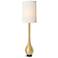 Bulb Floor Lamp-Brushed Brass