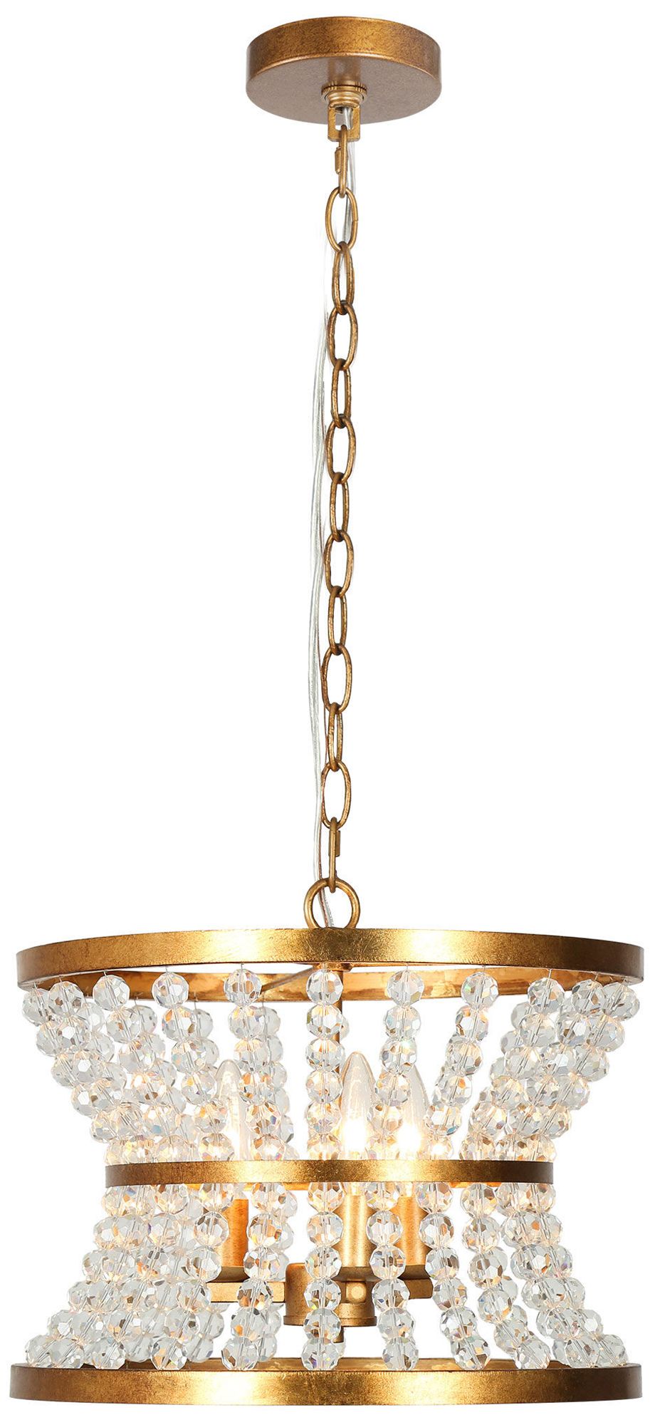 Image 3 Bulbiferum 3-Light Crystal Beads Chandelier - Made to Order more views