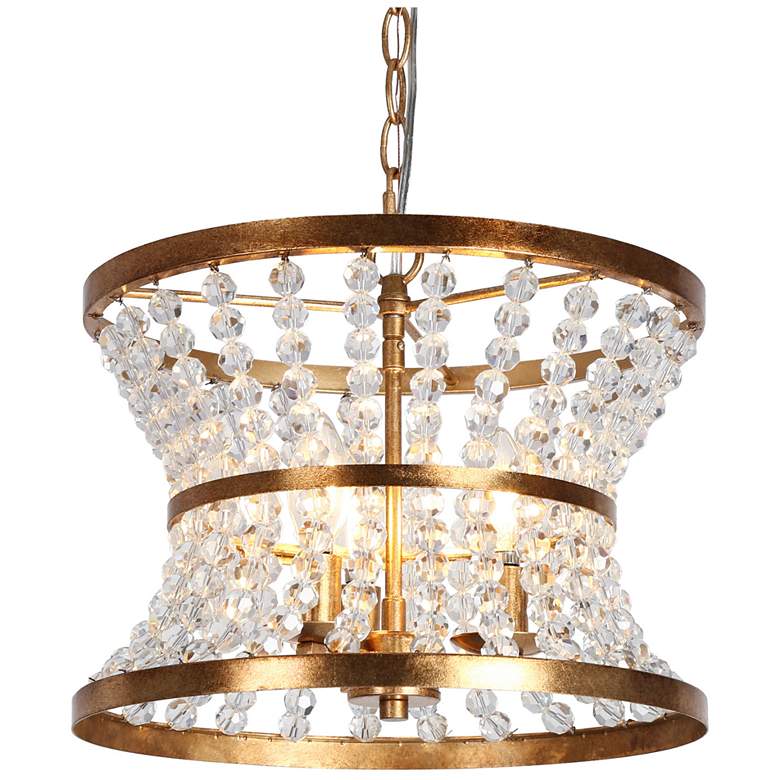 Image 1 Bulbiferum 3-Light Crystal Beads Chandelier