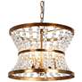 1_Bulbiferum 3-Light Crystal Beads Chandelier