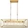 Bulbophyllum 36 1/2"W Plating Brass 6-Light Island Pendant