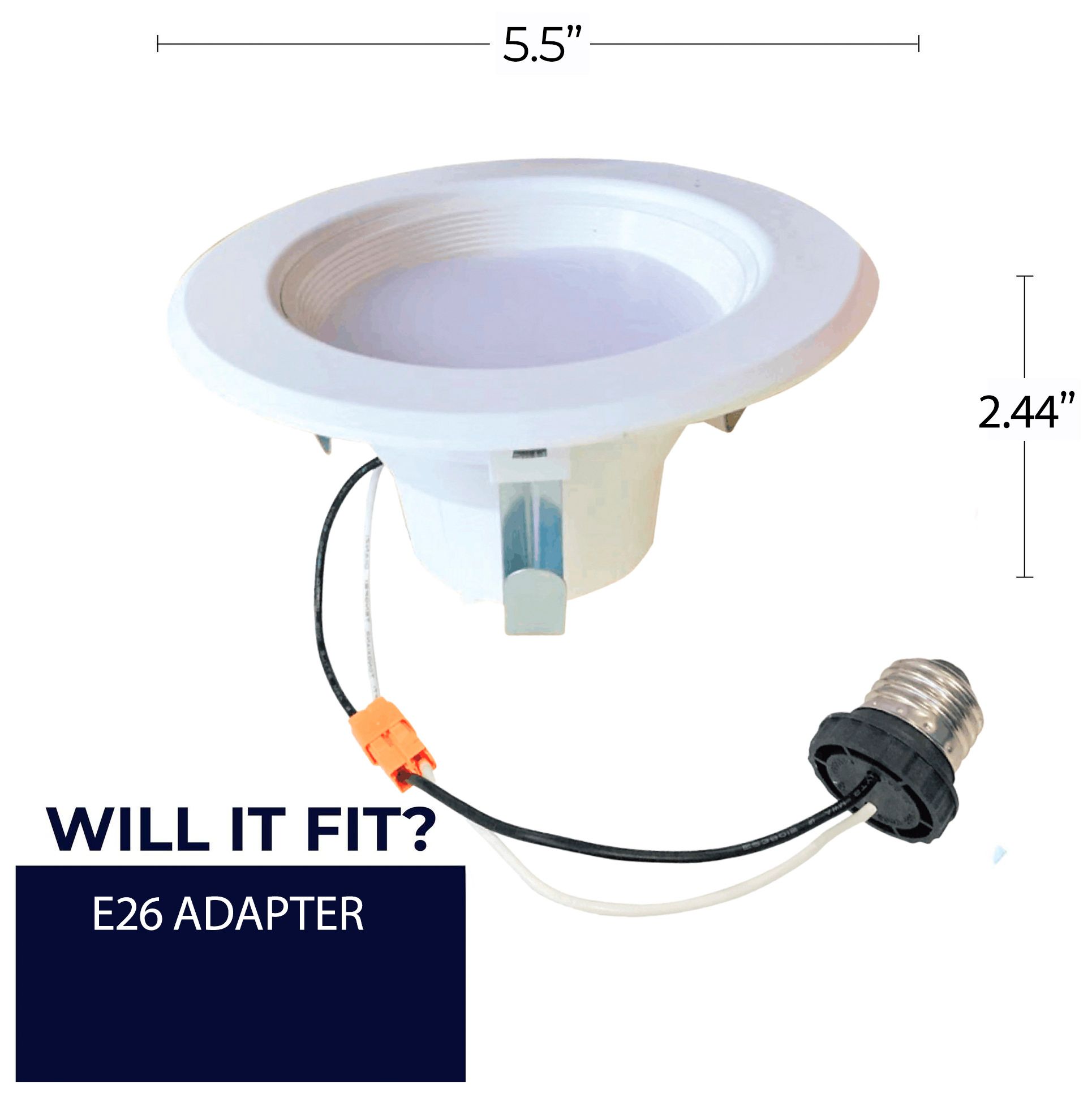 Image 7 Bulbrite 4" Downlight Retrofit 2700K Round Dimmable JA8 120V 4PK White more views