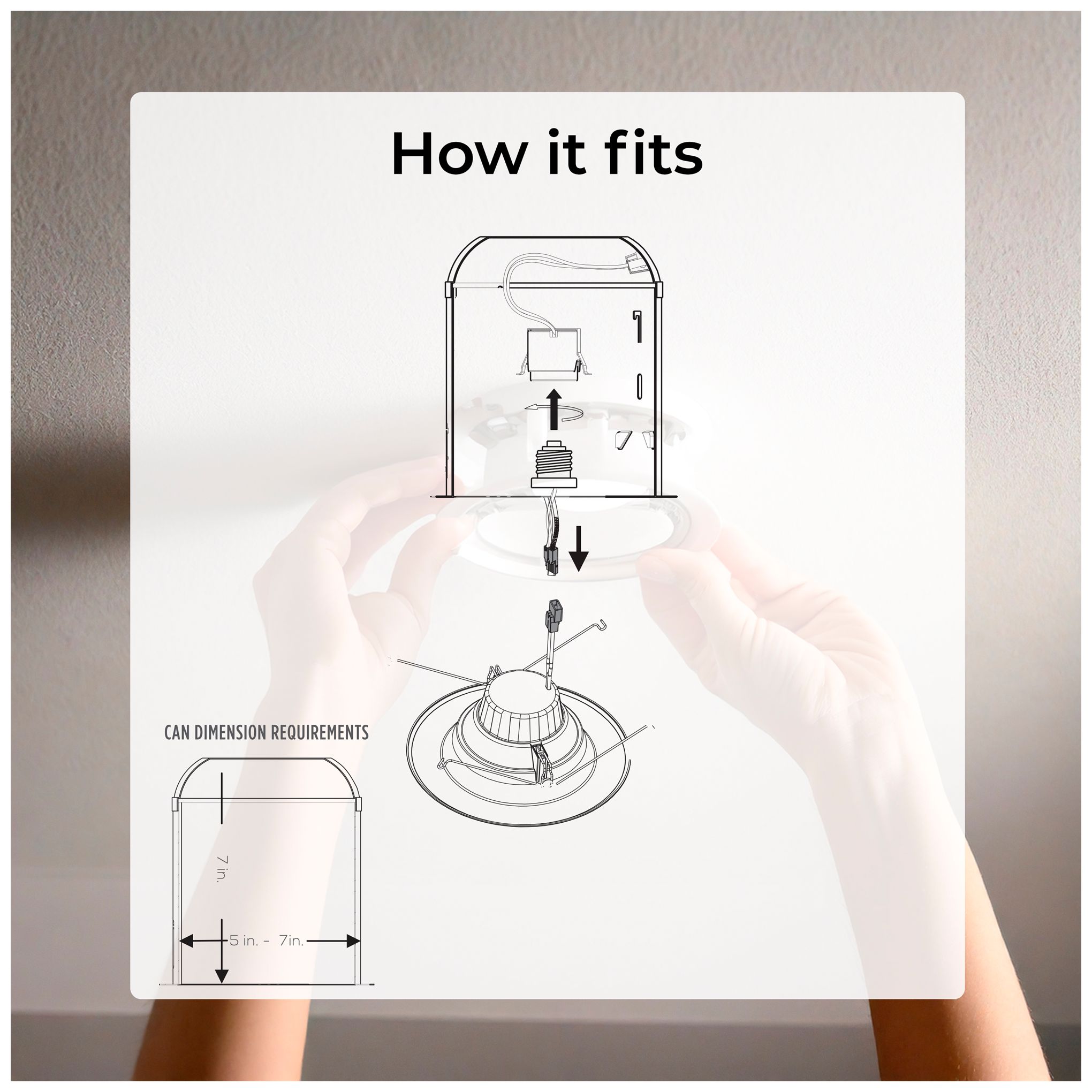 Image 6 Bulbrite 5/6" Downlight Retrofit 3000K Round Dimmable JA8 120V 4PK White more views