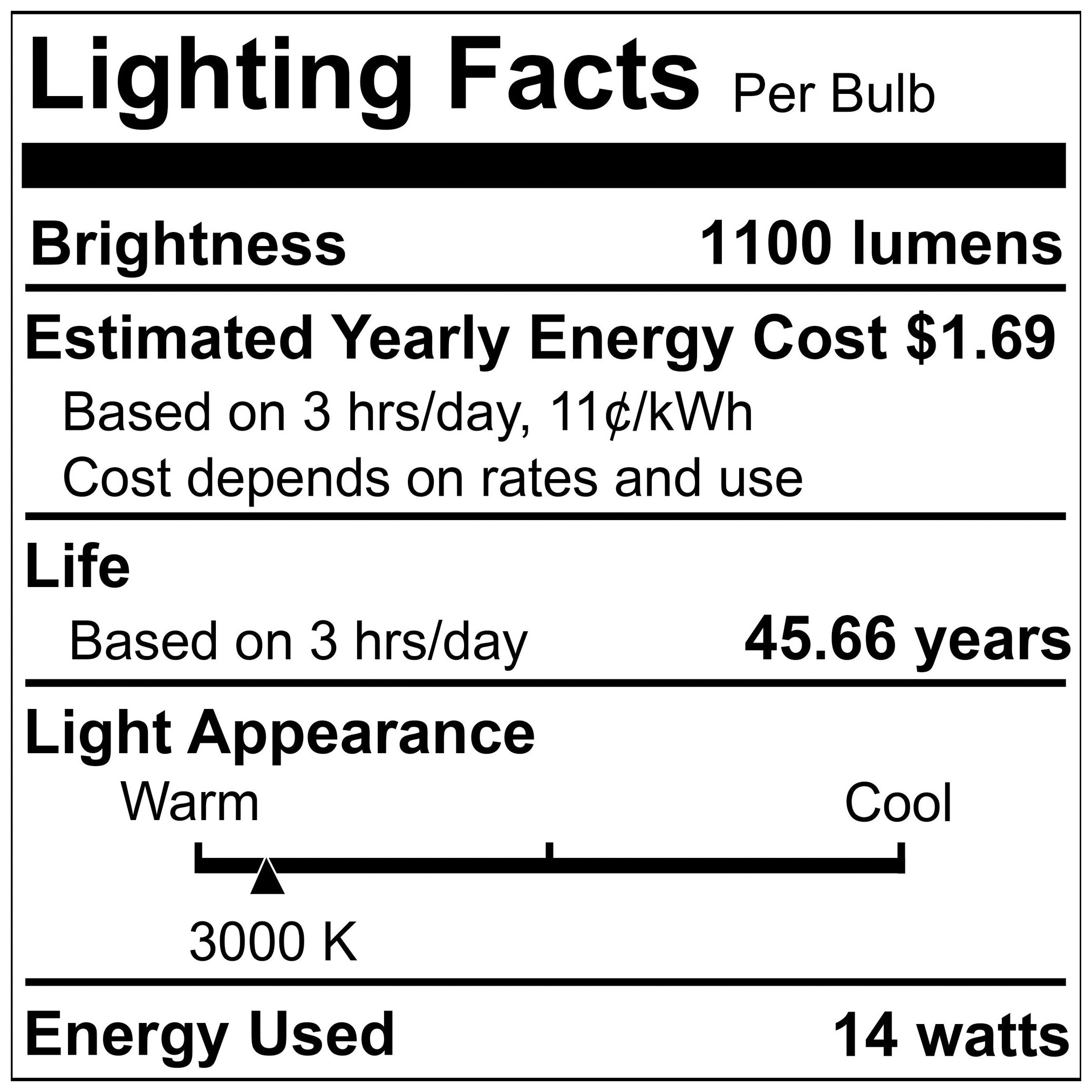Bulbrite 5/6" Downlight Retrofit 3000K Round Dimmable JA8 120V 4PK White