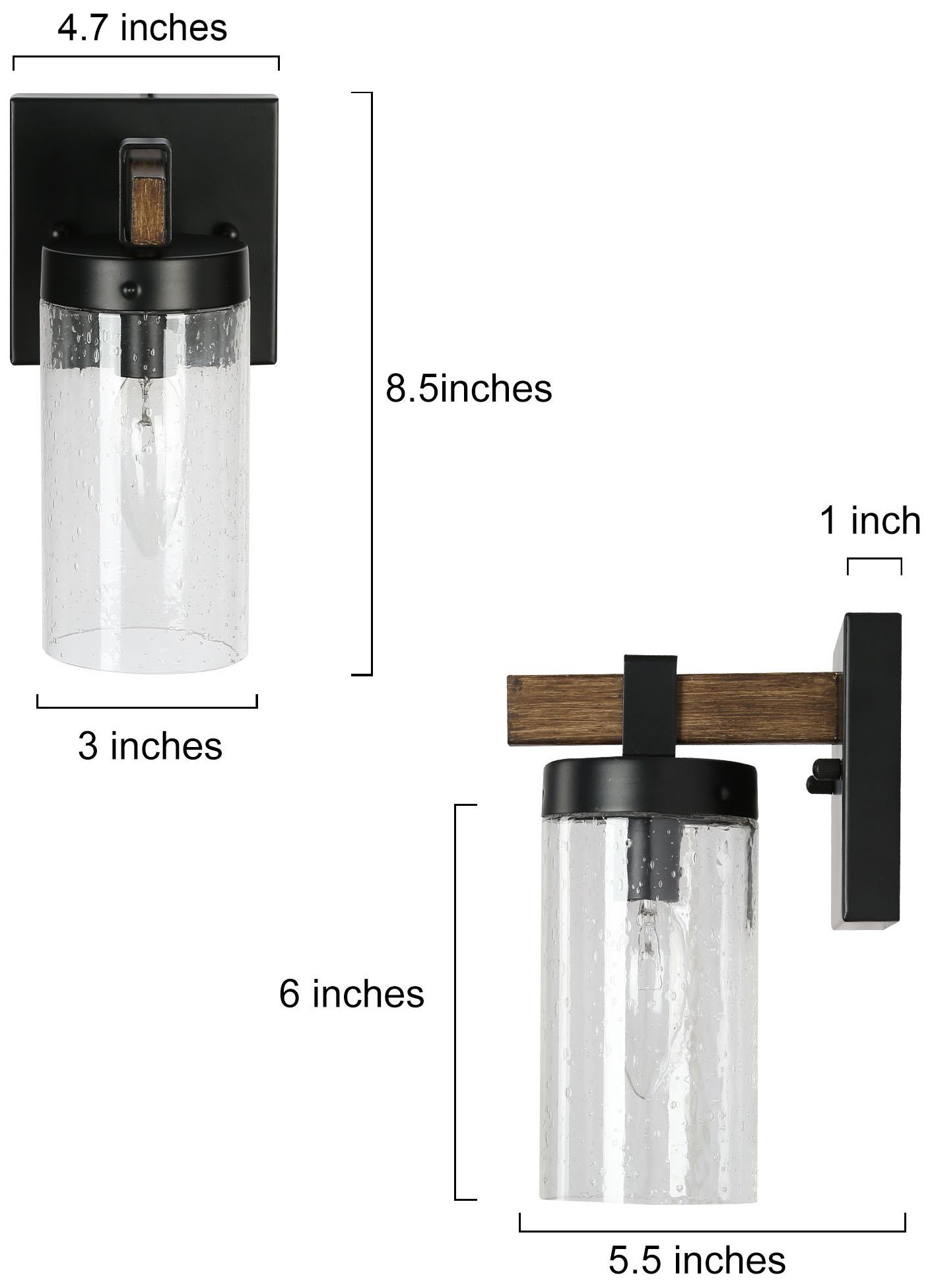 Image 6 Bulin 1-Light 4.5" Wide Brown Bath Light more views