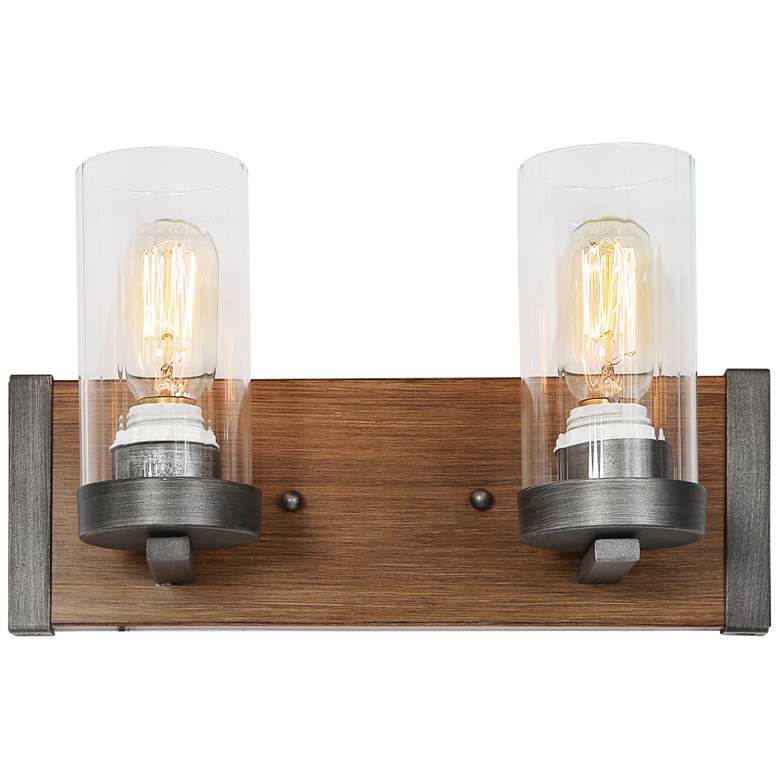 Image 1 Bulin 2-Light 14" Wide Brown Bath Vanity Light