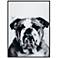 Bulldog 24"x18" Rectangular Printed Glass Framed Wall Art
