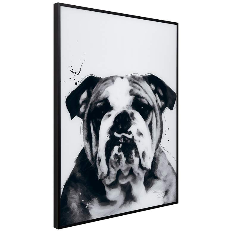 Image 5 Bulldog 24"x18" Rectangular Printed Glass Framed Wall Art more views