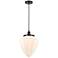Bullet 12" Oil Rubbed Bronze Mini Pendant w/ Matte White Shade