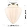 6_Bullet 12" Oil Rubbed Bronze Mini Pendant w/ Matte White Shade more views