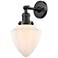 Bullet 15" High Oil-Rubbed Bronze Wall Sconce w/ White Glass