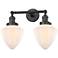 Bullet 18" 2-Light Oil Rubbed Bronze Bath Light w/ Matte White Shade