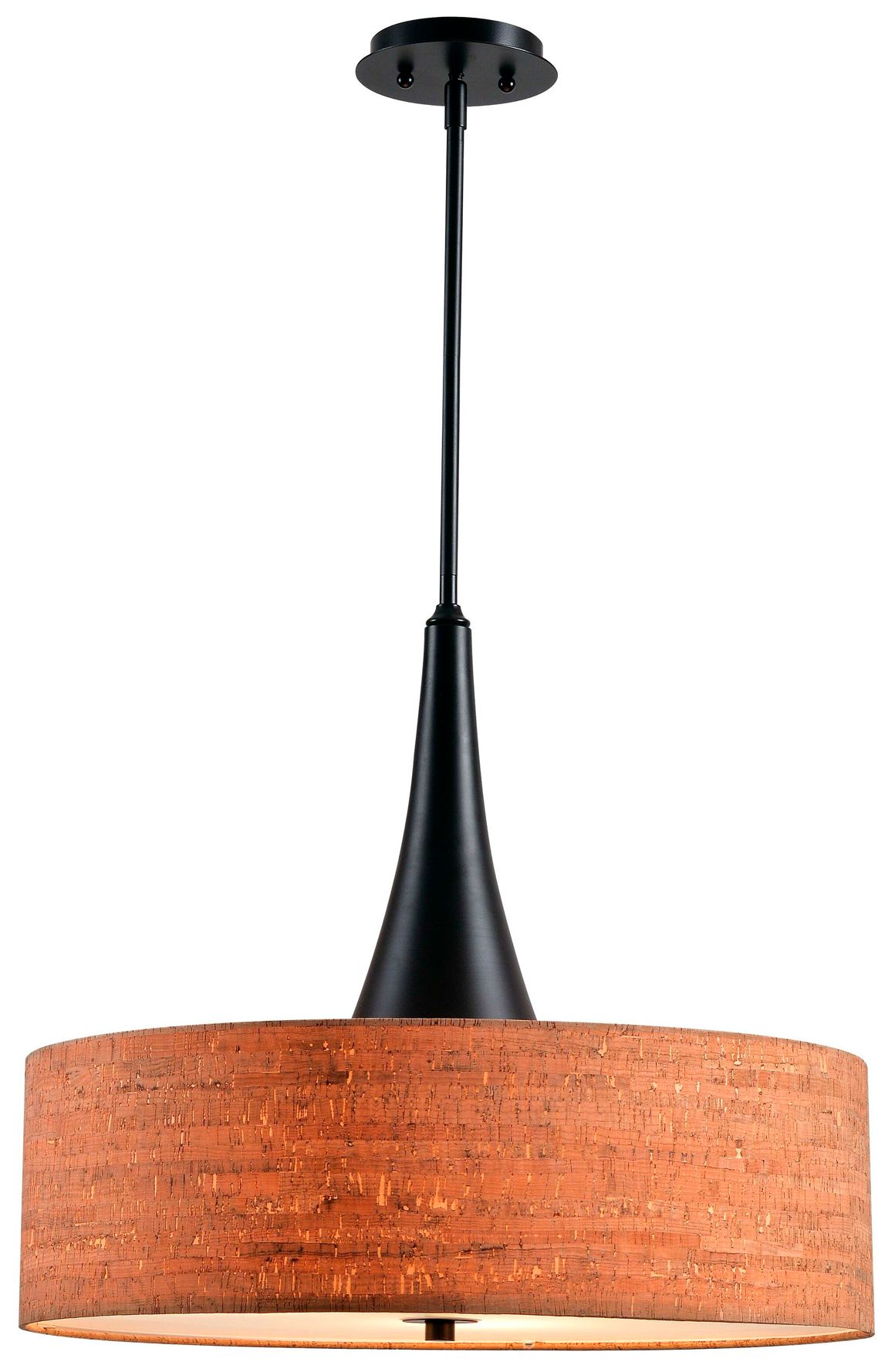 Image 2 Bullet 22" wide cork pendant