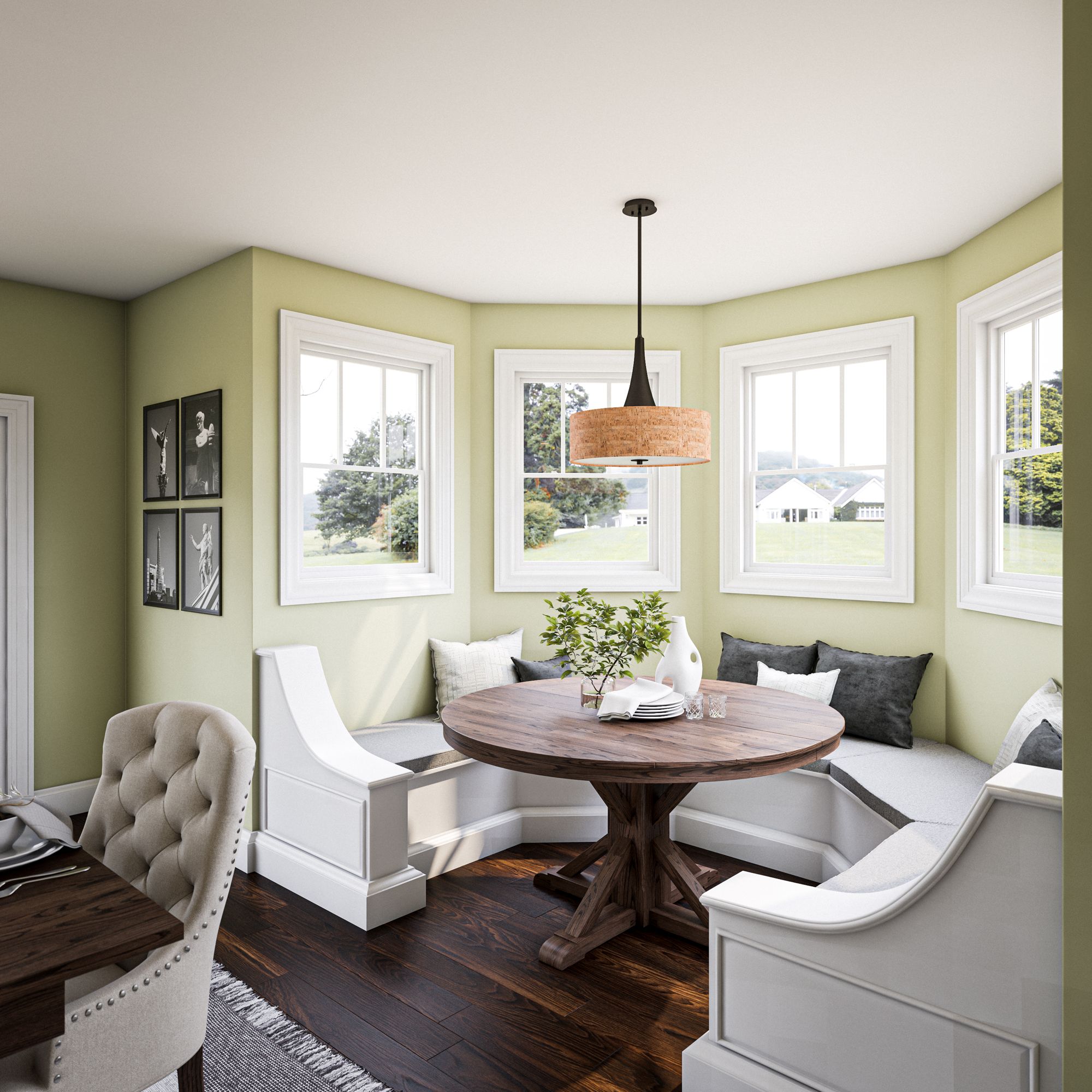 Image 4 Bullet 22" wide cork pendant more views