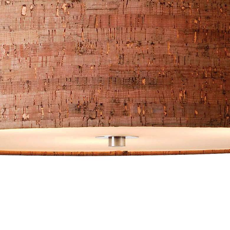 Image 2 Bulletin 22" Wide Natural Cork Pendant more views