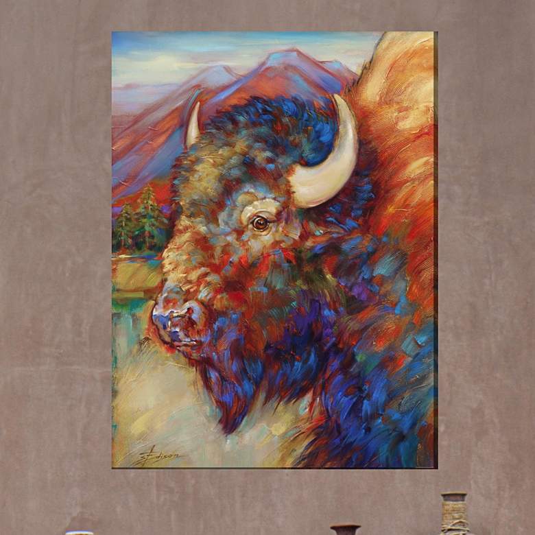 Image 1 Bulls Eye 40" High Rectangular Outdoor Canvas Wall Art