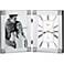 Bulova Ceremonial Silver 12 1/2"W Picture Frame Table Clock