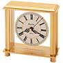 Bulova Cheryl Polished Brass 5 3/4" Wide Table Clock