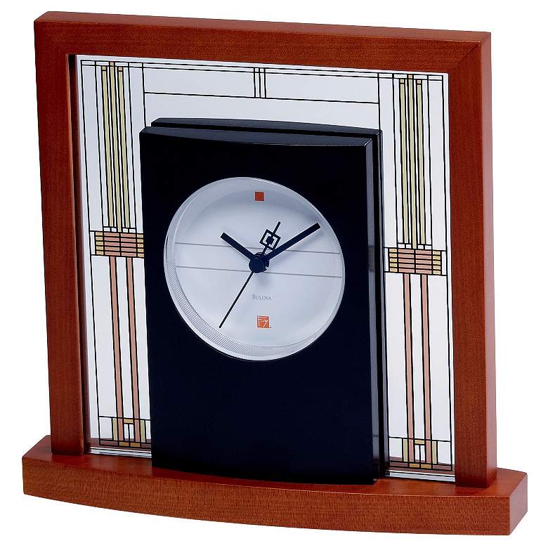 Image 1 Bulova Frank Lloyd Wright&#39;s Willits House Table Clock