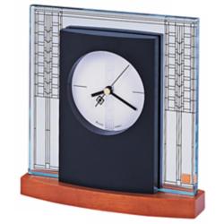 Bulova Glasner House Frank Lloyd Wright 6 1/4&quot; Wide Clock