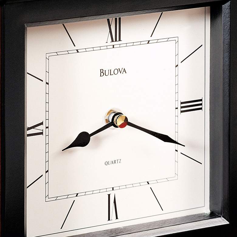 Image 3 Bulova Morrigon 10 inch Wide Mantel Clock more views