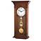 Bulova Norwood 33 3/4" High Solid Wood Wall Clock