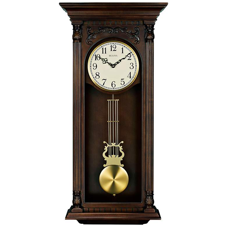 Image 1 Bulova Norwood II 33 3/4 inch High Wall Clock