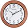 Bulova Providence Aged Copper 18" Round Outdoor Wall Clock