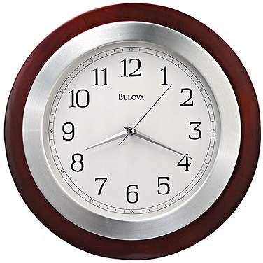 Bulova Reedham Wood Wall Clock